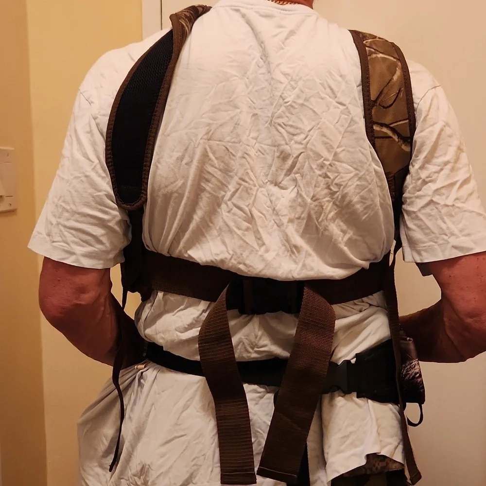 Bundle of 2 - Mad Dog Camo Backpack and Realtree Camo Hunter Outdoor Waist.